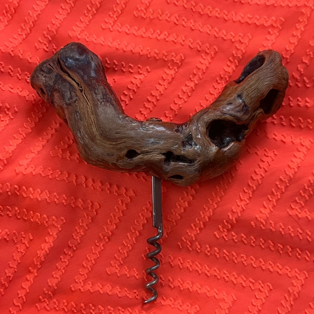 Unique Petrified Wood Wine Corkscrew